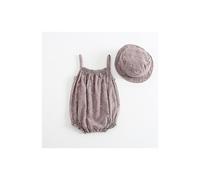 Hot Sell Organic Cotton Infant Rompers New Summer Double Gauze Newborn Baby Girls Clothes Jumpsuit Ruffle Flower Toddler Outfits