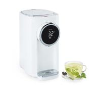 Klarstein Hot Spring Plus Dispensador de agua caliente - Termo, Hervidor de agua, 5 litros de volumen, Panel táctil, Temperatura de 45-95 °C, Pantalla LCD, Depósito de acero inoxidable, Blanco