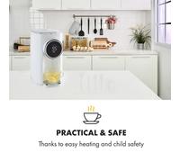 Hot Spring Plus dispensador de agua caliente 5 l tanque de agua de acero inoxidable 45-95 °C blanco Klarstein