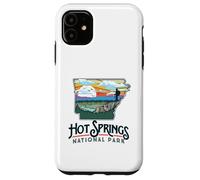 Hot Springs National Park Arkansas Nature Illustration Carcasa para iPhone 11