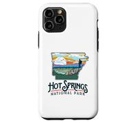 Hot Springs National Park Arkansas Nature Illustration Carcasa para iPhone 11 Pro