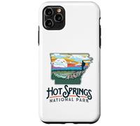 Hot Springs National Park Arkansas Nature Illustration Carcasa para iPhone 11 Pro MAX
