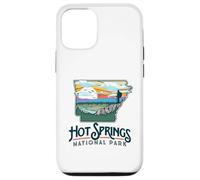 Hot Springs National Park Arkansas Nature Illustration Carcasa para iPhone 12/12 Pro