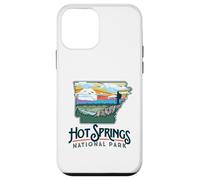 Hot Springs National Park Arkansas Nature Illustration Carcasa para iPhone 12 Mini