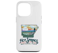 Hot Springs National Park Arkansas Nature Illustration Carcasa para iPhone 13 Pro