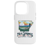 Hot Springs National Park Arkansas Nature Illustration Carcasa para iPhone 14 Pro