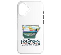 Hot Springs National Park Arkansas Nature Illustration Carcasa para iPhone 16
