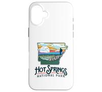 Hot Springs National Park Arkansas Nature Illustration Carcasa para iPhone 16 Plus