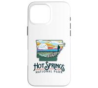 Hot Springs National Park Arkansas Nature Illustration Carcasa para iPhone 16 Pro MAX