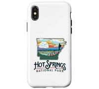 Hot Springs National Park Arkansas Nature Illustration Carcasa para iPhone X/XS