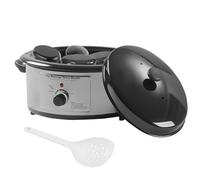 Hot Stone - Calentador de piedra para masaje, calentador de piedra, calentador, protección de temperatura con paleta para uso doméstico, spa, terapia de masaje y relajación, 6 l