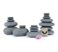Hot Stone Massage Set CASA con 20 Piedras Calientes de Basalto Auténtico Certificado para uso Doméstico, Principiantes, Profesionales y Aplicaciones Especiales