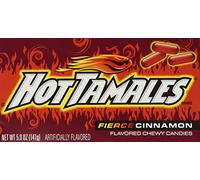Hot Tamales, Fierce Cinnamon Chewy Candy, Theater Box Style, 5oz Box (Pack of 6)