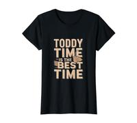Hot Toddy Time es el Mejor Momento - Hot Toddy Camiseta gráfica económica, Mujer, Negro, S