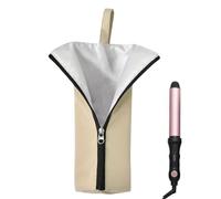 Hot Tool Holder - Heat Resistant Straightener Storage Pouch | Dustproof Hot Tools Organizer | Waterproof Curling Iron Storage Bag with Hanging Design for Bathroom Travel Vanity Table Hairstylist