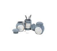 Hot Topic Exclusivo: Juego de tarros de baratija de Pesadilla antes de Navidad - Tim Burton Collectibles. Edición limitada