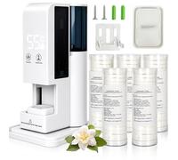 Hot Towel Dispenser Machine with 20 Disposable Towels, Hot Face Towel Warmer for Facials, 55°C Constant Temperature,5 Second Fast Heating,One Touch Towel Heater for Home Salon (Heater+100Towels)