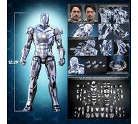 Hot Toys Figura de acción de Iron Man de 13 pulgadas, escala 1/6, Iron Man Mark II 2.0 913024