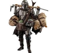 Hot Toys Star Wars The Mandalorian and Grogu Deluxe TMS052 1/6 Scale Figure Set HT908289