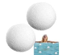 Hot Tub Scum Absorber - Diameter 7.6cm | Ice Bath Sçum Absorber | 2X Reusable Eliminating Sponge Balls | Washable Absorbing Ball For Cleaning Ice Bath Hot Tub Cold Plunge Filter Pool Oil Sponge