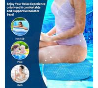 Hot Tub Seat - SPA Booster Cushion for Adults | Non-Slip 3D Air Mesh Sitting Mat with Soft Air Fiber Filling, Outdoor Pool and Bathroom Relaxation Pad, Comfortable SPA Seat for Soaking and Lounging