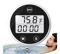 Hot Tub Temperature Gauge - Floating Water Temperature Gauge with Timer, Ice Bath TemperatureS GaugeS Waterproof Pond Test with Timer Alarm Hot Tub Accessories for Backyard Garden Bathtubs