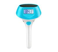 Hot Tub Water Temperature Gauge - Solar Feature, 8 Inch External Electronic Device, Waterproof Garden Patio Maintenance Component, Durable White Synthetic Fastener | Utility Tool For 2000mAh & Summer