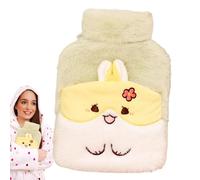 Hot Water Bag, Cartoon Hot Water Pack, Animal Water Bag, Plush Water Bag Cover, Hand Warmer Water Bag, Removable Heating Pad Water Bag, Multifunctional Hand Feet Warmer For Indoor And Outdoor