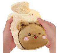 Hot Water Bag, Hand Feet Warmer with Animal Cover, Portable Cozy Cold Weather Warmer, Ideal para botella de agua fría para cuello, Shoulder y cuerpo completo, bolsa de agua caliente portátil