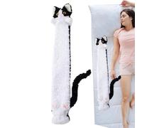 Hot Water Bag - Long Cat Water Sleeve Warmer 2L, 35.43x3.15x1.18 inches Cute Cartoon Leak-Proof Waters Bag Pouch for Cold Weather, Warm Waters Bottle for Home Bedroom Outdoor Travel