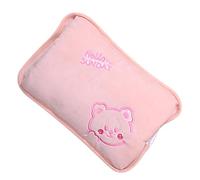 Hot Water Bag - Recargable Electric Hand Warmer | Plush Cover Heating Bottle for Outdoor, Home, Office, School, Interior, 27 x 19 x 4 cm, 10 x 7 x 2