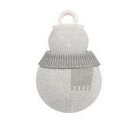 Hot Water Bottle - 320 ml Thick Snowman Warmer With Cover, Silicone Hot Pouch, Cute Silicone Winter Warmer Bag, Leak-Proof Compress Bottles, Snowman Water Bottle For Women Hand Home Travel Winter