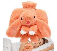Hot Water Bottle Bag, Water Bottle Feet Warmers, Kids Hand and Foot Warmers, Washable Feet Warmer, Hot Water Bottle for Kids, 1500ml Hot Water Bottles, Plush Bunny Water Bottle 9.45x7.87 inches