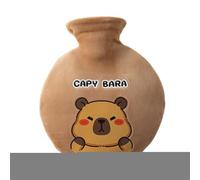 Hot Water Bottle, Capybara Cover Hand, Adorable Design Portable Comfort Easy Refill Safe Material Skin Friendly Lightweight Body, Warmer Bag for Traveling, Sleeping