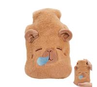 Hot Water Bottle, Capybara Leak Proof Cartoon Pad, Hot Water Bottle With Soft Cover | for Legs, Hands, Shoulders, Neck, Back, Travel, School, Camping, Kids, Women, Men, Winter