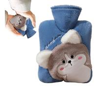 Hot Water Bottle Cover, 1000 ml Hot Water Bag for Winter Comfort Portable Heating Pad Bed Warmer with Soft Cover, Perfect for Soothing Feet, Waist and Hand Discomfort