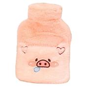 Hot Water Bottle, Cute Animal Hot Water Bottle, Cartoon Animal Heating Pad, Plush Hot Water Pack, Designed With a Soft Plush Cover Perfect for Both Indoor Relaxation and Outdoor Adventures