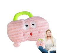 Hot Water Bottle, Cute Cloud Hand Foot Warmer Water Pack with Handle, Portable Plush Water Bag, Reusable Plush Pillow Water Bag Pouch Hot Compress Bag for Hot Cold Compress Women and Old Man