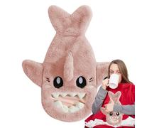 Hot Water Bottle Hand Pocket, Cartoon Shark Shape Bag, Hand Warmer Hot Water Bottle, Shark Hand Warmer, Cartoon Hand Warmer Bag, Hot Water Bag with Pocket for Hot Compress
