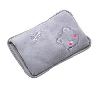 Hot Water Bottle - Rechargeable Leak Proof Warmer, Electric Heating Pad with Soft Plush Cover, Soothe Menstrual Cramp Tension, Ideal for Period Muscles Neck Legs Waist Body Relief