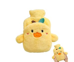 Hot Water Bottle, Winter Cold Protection Bottle, Animal Design Hot Water Pouch, Soft Bag with Texture, Thermal Accessory with Fun Look, Health Tool for Menstrual Shoulder Muscle Recovery Women Kids