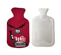 Hot Water Bottle with Washable Knitted Cover 0.5L Small Rubber Bottle Hot Water Bag for Body Warming Pain & Swelling Relief