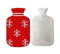 Hot Water Bottle with Washable Knitted Cover 0.5L Small Rubber Bottle Hot Water Bag for Body Warming Pain & Swelling Relief
