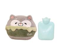 Hot Water Bottles, Cartoon Plush Water Bottle Heating Pad, 500ml Portable Hand Muff Leak-Proof Hot Water Pack, Cute Stuffed Animals Heating for Women, Men, Children Hands, Feet