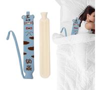 Hot Water Bottles, Waters Bottle Hots, 2L Winter Hand Warmer Bottle, Long Hot Waters Bag, Large Capacity Hots Water Bottle, Soft Cover Hot Water Bottles for Waist (Rubber, 72x12cm)