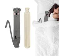 Hot Water Bottles, Waters Bottle Hots, 2L Winter Hand Warmer Bottle, Long Hot Waters Bag, Large Capacity Hots Water Bottle, Soft Cover Hot Water Bottles for Waist (Rubber, 72x12cm)