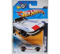 HOT WHEEL HW MAIN STREET '12 WHITE '65 CORVETTE (POLICÍA K-9 UNIDAD) 6/10