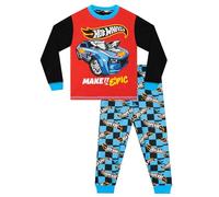 Hot Wheel Pijama Niño | Pijamas Invierno Niño | Pijama Cars| Multicolor 6-7 Years