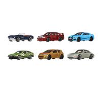 Hot Wheels 1:64 Scale Die-Cast Toy Cars, Set of 6 European Veh (Importación USA)