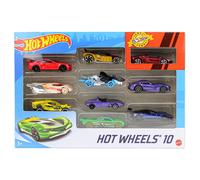 Hot Wheels 10 Surtido de Metal Vehículos Coches Paquete de Regalo